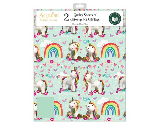 FEMALE JUVENILE ACQUIRE FOLDED GIFTWRAP