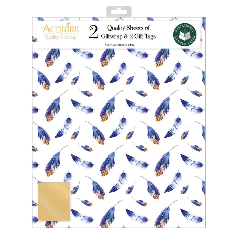 FEMALE DESIGNER ACQUIRE FOLDED GIFTWRAP