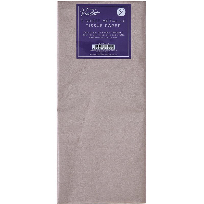 3PK CHAMPAGNE TISSUE PAPER SHEETS 12S