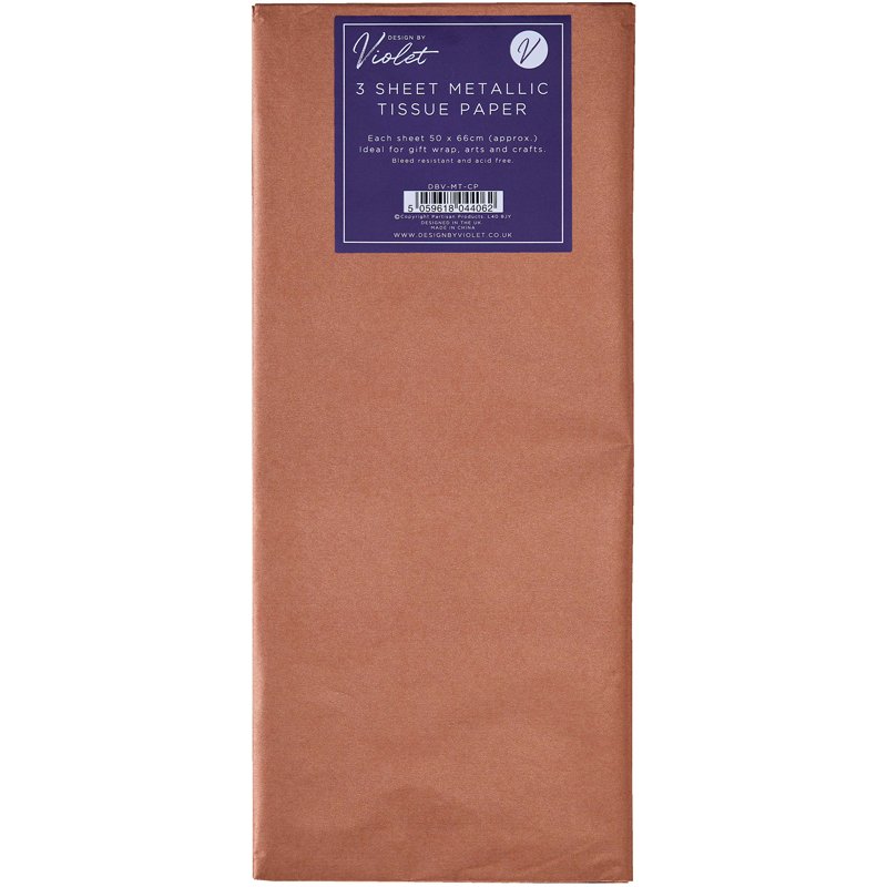3PK COPPER TISSUE PAPER SHEETS 12S
