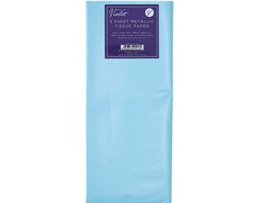3PK LIGHT BLUE TISSUE PAPER SHEETS 12S