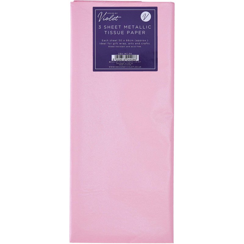 3PK PINK TISSUE PAPER SHEETS 12S