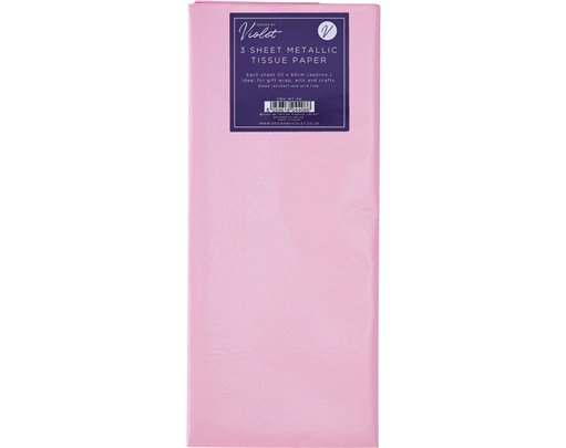3PK PINK TISSUE PAPER SHEETS 12S