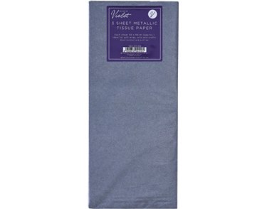 3PK PEWTER TISSUE PAPER SHEETS 12S