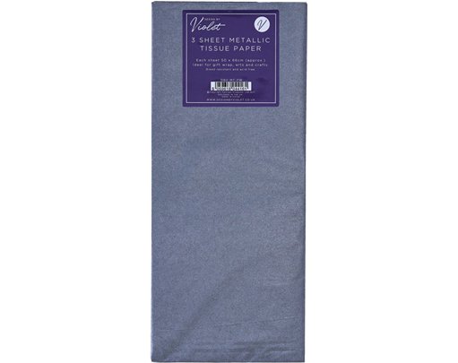 3PK PEWTER TISSUE PAPER SHEETS 12S