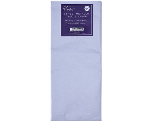 3PK SILVER TISSUE PAPER SHEETS 12S