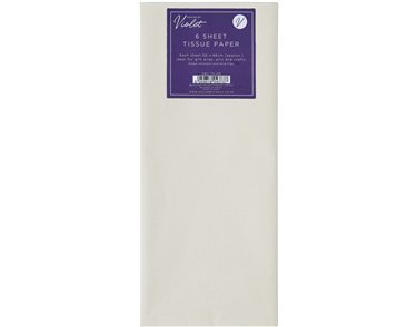 6PK TISSUE PAPER CREAM SHEETS 12S