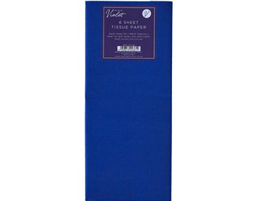 6PK DARK BLUE TISSUE PAPER SHEETS 12S
