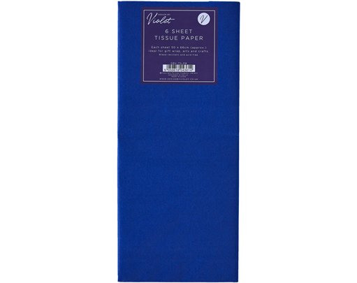 6PK DARK BLUE TISSUE PAPER SHEETS 12S