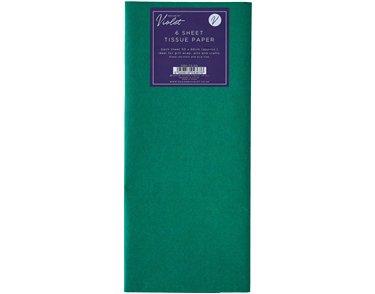 6PK DARK GREEN TISSUE PAPER SHEETS 12S
