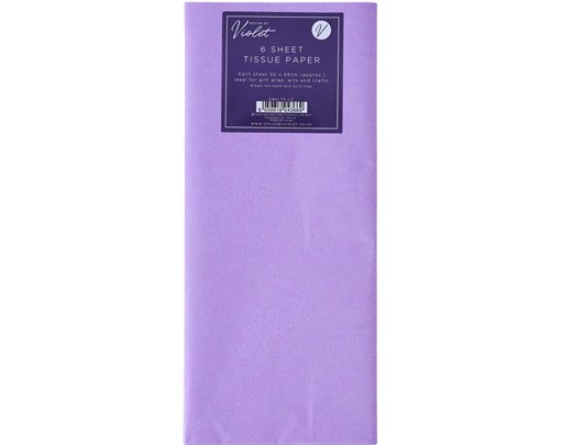 6PK LILAC TISSUE PAPER SHEETS 12S