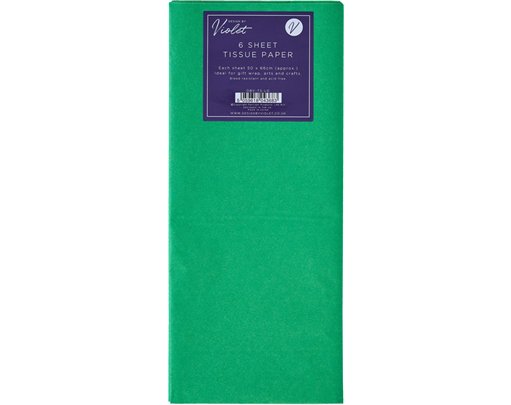6PK LIGHT GREEN TISSUE PAPER SHEETS 12S