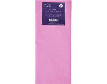 6PK LIGHT PINK TISSUE PAPER SHEETS 12S