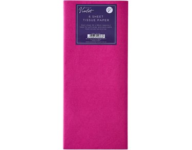6PK PINK TISSUE PAPER SHEETS 12S