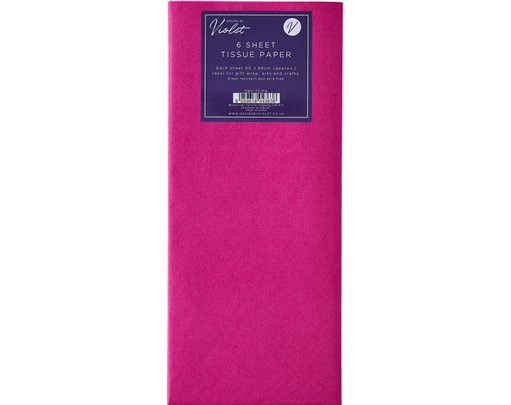 6PK PINK TISSUE PAPER SHEETS 12S
