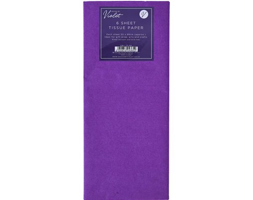 6PK PURPLE TISSUE PAPER SHEETS 12S