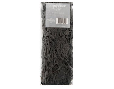 25G BLACK SHREDDED TISSUE 12S