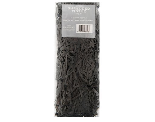 25G BLACK SHREDDED TISSUE 12S