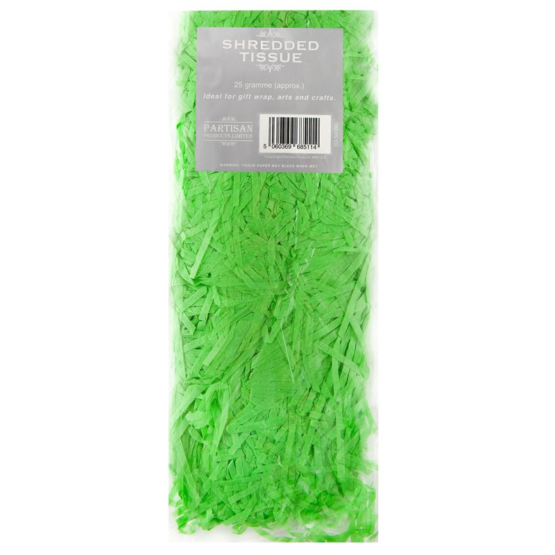 25G GREEN SHREDDED TISSUE 12S