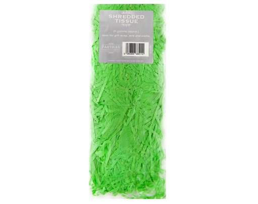 25G GREEN SHREDDED TISSUE 12S
