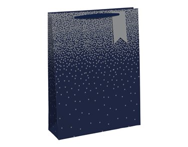 NAVY OMBRE LARGE GIFT BAG 6S