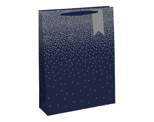 NAVY OMBRE LARGE GIFT BAG 6S