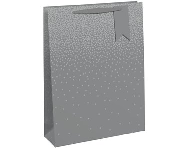 SILVER OMBRE XL WIDE GUSSET GIFT BAG 6S