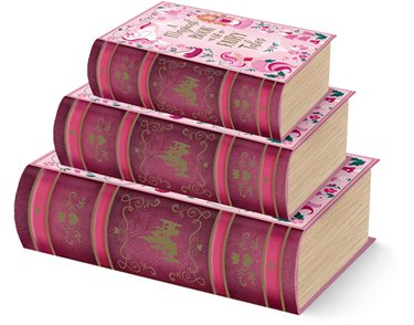 3SET FAIRY TALES BOOK BOXES