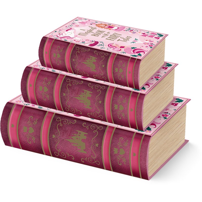 3SET FAIRY TALES BOOK BOXES