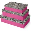 3SET LEOPARD PRINT SHIRT BOXES