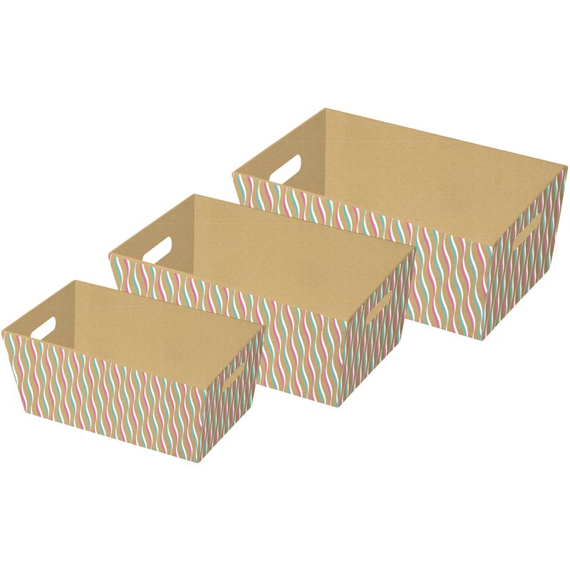3SET PATTERN WAVES TRAYS