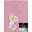 BABY GIRL FOLDED GIFTWRAP AND TAGS