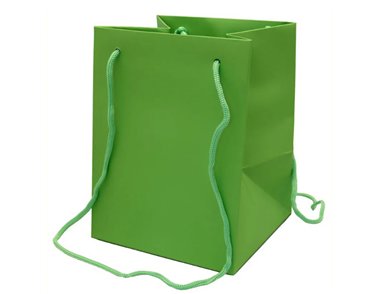 19x25cm LIME GREEN HAND TIE BAG 10S