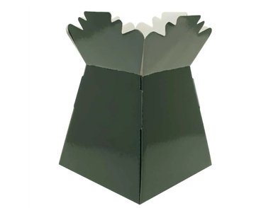 PEARLISED DARK GREEN LIVING VASE 30S
