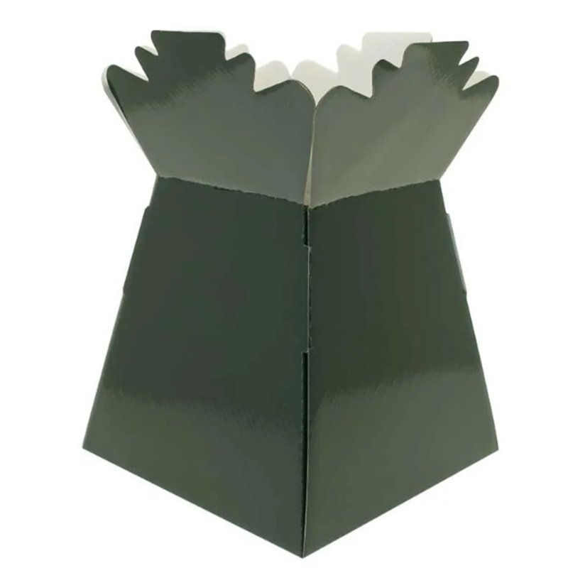 PEARLISED DARK GREEN LIVING VASE 30S