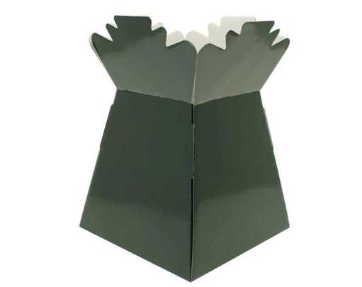 PEARLISED DARK GREEN LIVING VASE 30S