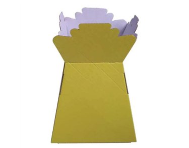 PEARLISED YELLOW LIVING VASE 30S