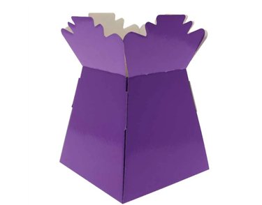 PEARLISED PURPLE LIVING VASE 30S