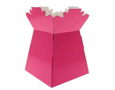 PEARLISED HOT PINK LIVING VASE 30S