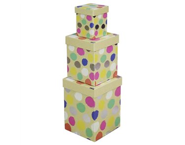 3PC SKETCH SPOTS SQUARE GIFT BOX SET
