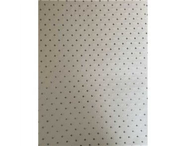 WITH LOVE MINI SPOTS SILVER ON WHITE GLITTER FLATWRAP 25S