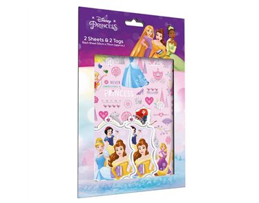 DISNEY PRINCESS WRAP AND TAGS