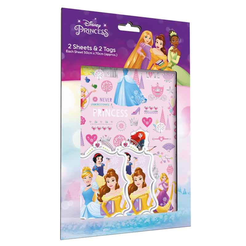 DISNEY PRINCESS WRAP AND TAGS