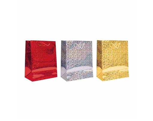 SMALL HOLOGRAPHIC GIFT BAG 12S