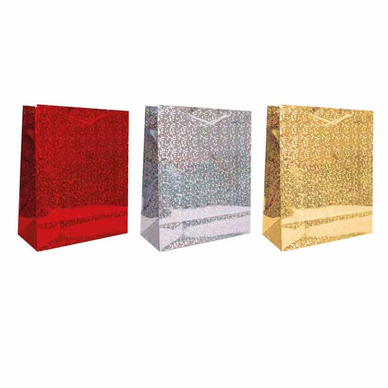 MEDIUM HOLOGRAPHIC GIFT BAG 12S