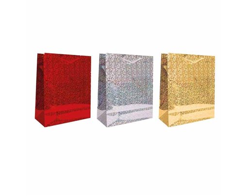 MEDIUM HOLOGRAPHIC GIFT BAG 12S