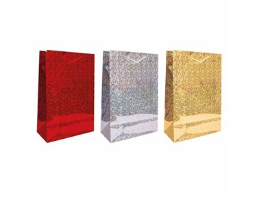 LARGE HOLOGRAPHIC GIFT BAG 12S