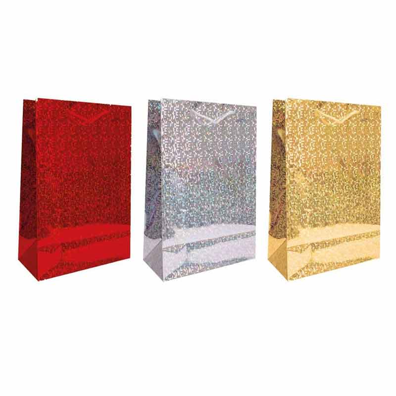 LARGE HOLOGRAPHIC GIFT BAG 12S