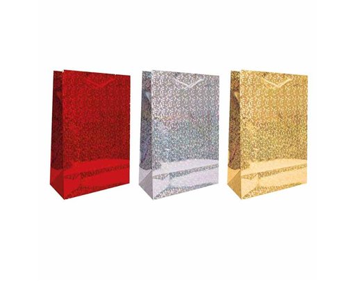 LARGE HOLOGRAPHIC GIFT BAG 12S