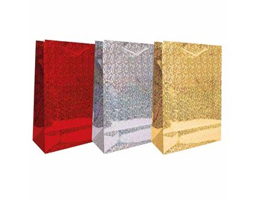 EXTRA LARGE HOLOGRAPHIC GIFT BAG 12S